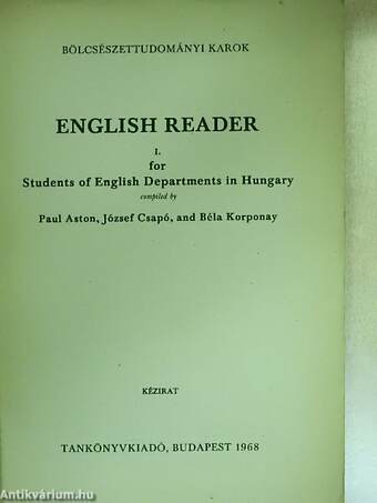 English Reader I.