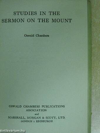 Studies in the Sermon on the Mount