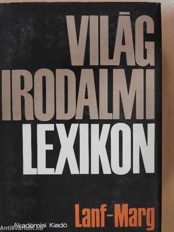 Világirodalmi Lexikon 7. (töredék)