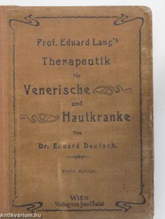 Prof. Eduard Lang's Therapeutik für Venerische und Hautkranke