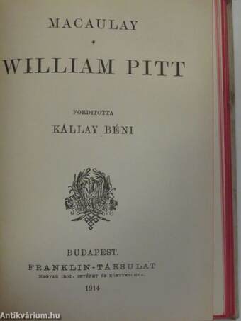 Barére Bertrand/Családi boldogság/A búzavirágék háza/William Pitt/Machiavelli/A Pitti-Palotában