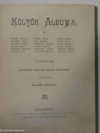 Költők albuma