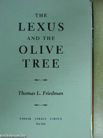 The Lexus and the Olive Tree