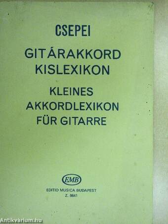 Gitárakkord kislexikon/Kleines Akkordlexikon für Gitarre