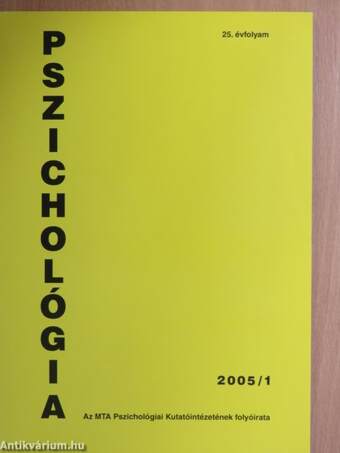 Pszichológia 2005/1-4.