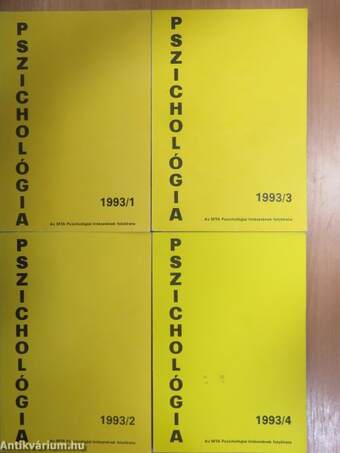 Pszichológia 1993/1-4.