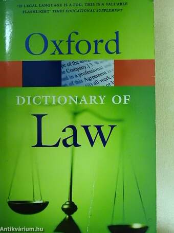 Oxford Dictionary of Law