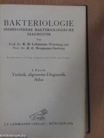 Bakteriologie I.