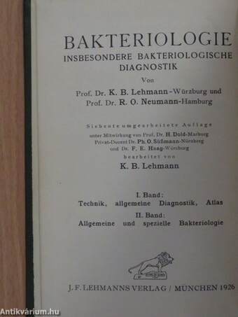 Bakteriologie I.