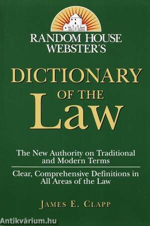 Random House Webster's Dictionary of the Law