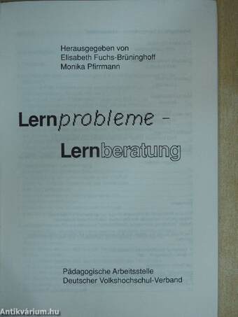 Lernprobleme - Lernberatung