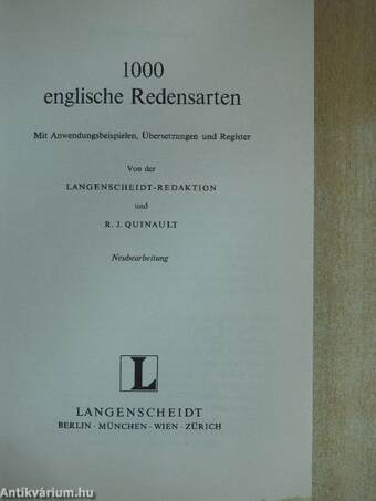 1000 englische Redensarten