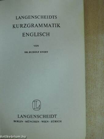 Langenscheidts Kurzgrammatik Englisch