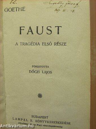 Faust I.