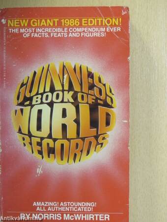 Guinness Book of World Records 1986