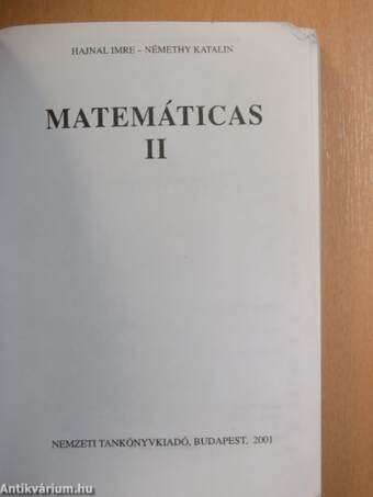 Matemáticas II.