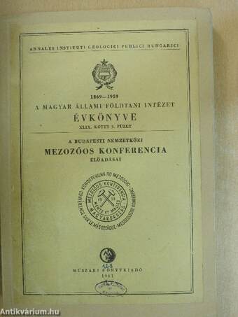 A Magyar Állami Földtani Intézet Évkönyve 1961/2.