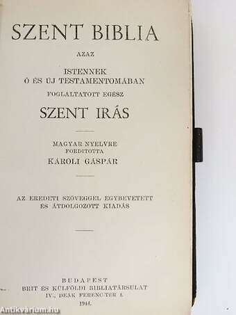 Szent Biblia