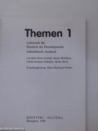 Themen 1 - Arbeitsbuch