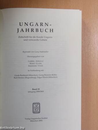 Ungarn-Jahrbuch 25.