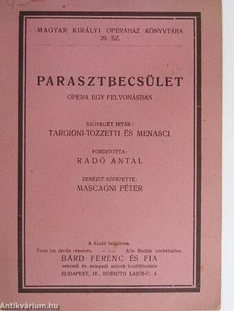 Parasztbecsület