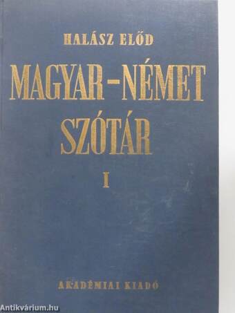 Magyar-német szótár I-II.