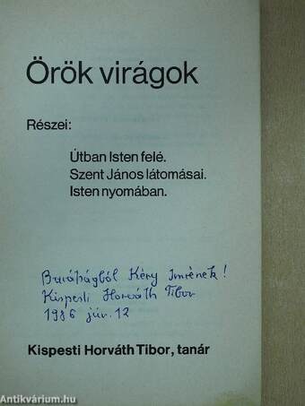 Örök virágok (dedikált példány)