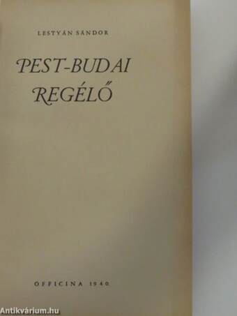 Pest-budai regélő