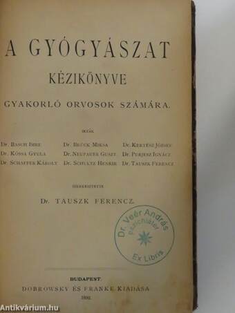 A gyógyászat kézikönyve