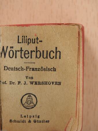 Liliput-Wörterbuch Deutsch-Französisch (minikönyv)