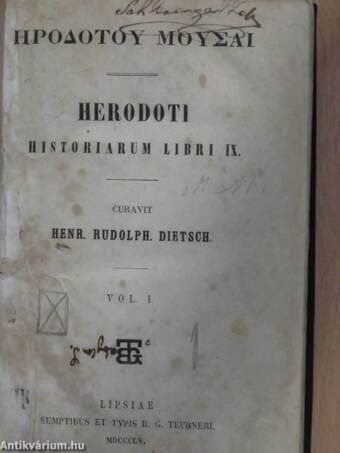 Herodoti Historiarum Libri IX/I. (töredék)