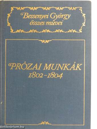 Prózai munkák 1802-1804