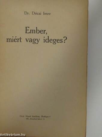 Ember, miért vagy ideges?