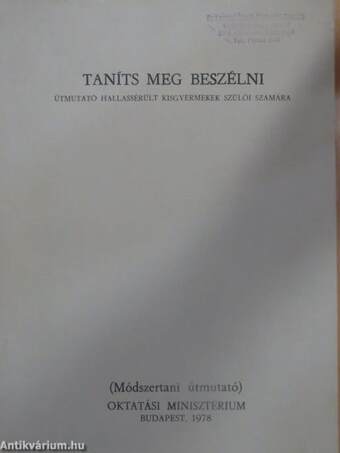 Taníts meg beszélni