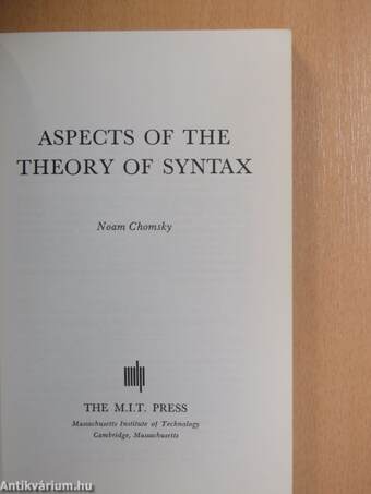 Aspects of the Theory of Syntax