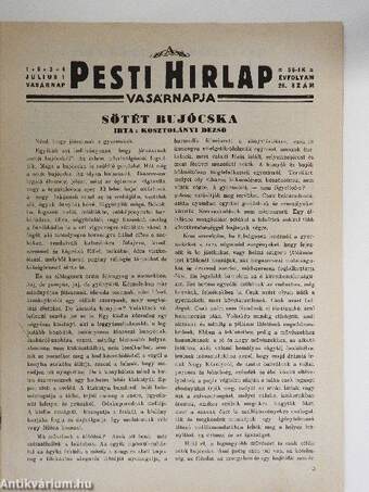 A Pesti Hirlap Vasárnapja 1934. julius 1.