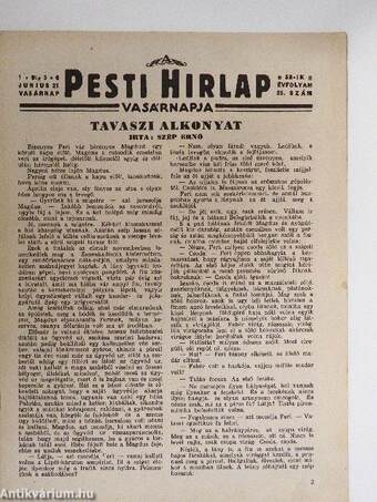 A Pesti Hirlap Vasárnapja 1936. junius 21.