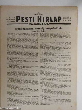 A Pesti Hirlap Vasárnapja 1932. szeptember 18.
