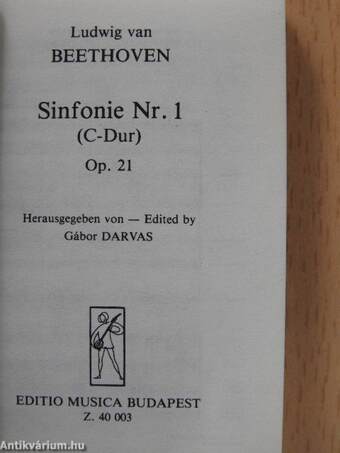 Sinfonie Nr. 1 (C-Dur) (minikönyv)