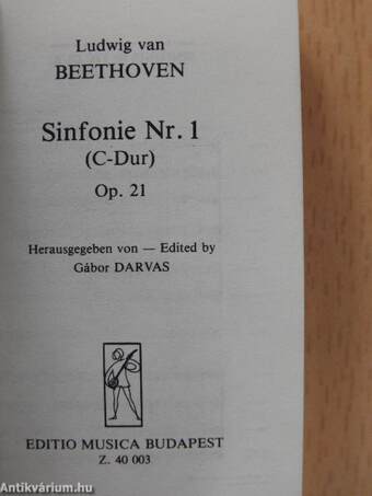 Sinfonie Nr. 1 (C-Dur) (minikönyv)