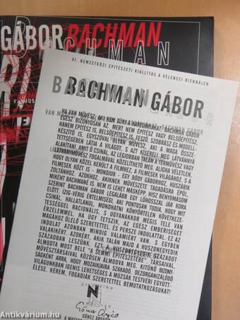 Gábor Bachman: The Architecture of Nothing 