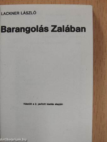 Barangolás Zalában (minikönyv)