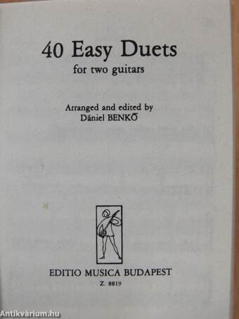 Early Chamber Music/Violin Duos/Violin Trios/Trios for two violins and violoncello/Early Pieces for two and three violoncellos/Early Baroque Works for Strings/Early Music for flute and guitar (minikönyv)