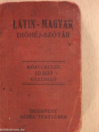 Latin-magyar dióhéj-szótár (minikönyv)