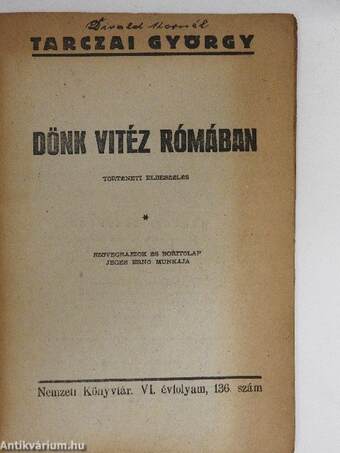 Dönk vitéz Rómában