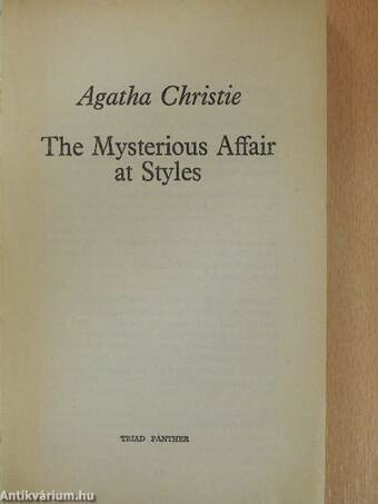 The Mysetrious Affair at Styles