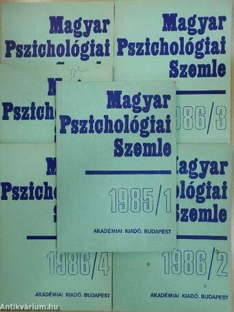 Magyar Pszichológiai Szemle 1985/1-6.