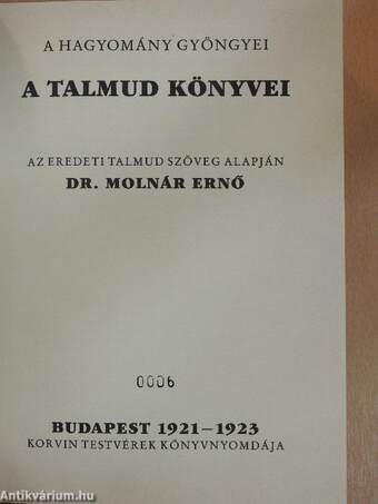 A Talmud könyvei