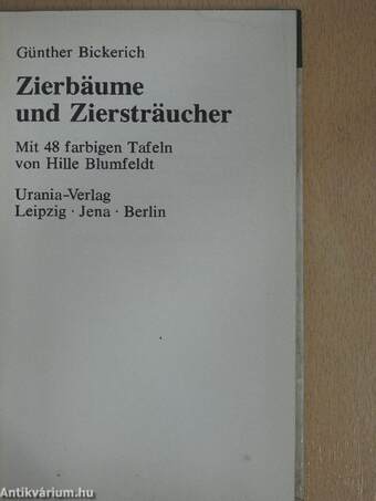 Zierbäume und Ziersträucher