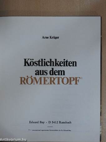 Köstlichkeiten aus dem Römertopf